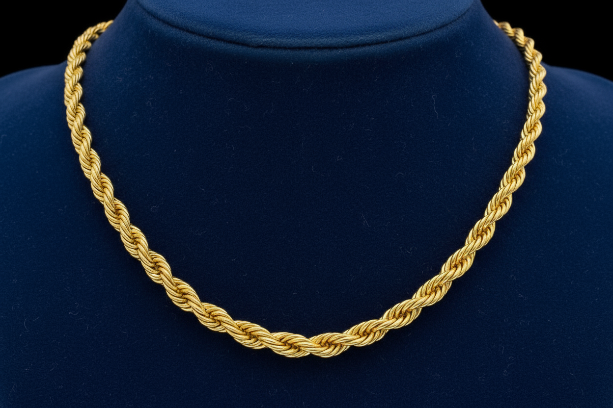 9k rope chain yellow gold 50g 